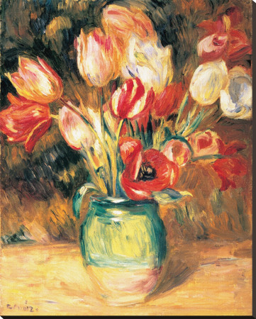 Vase With Tulips by Pierre-Auguste Renoir Pricing Limited Edition Print image