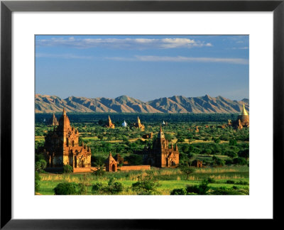 Plains Of Bagan, With Two Guni Pahtos And The Dhamma Yan-Zi-Ka Zedi, Old Bagan, Mandalay, Myanmar by Anders Blomqvist Pricing Limited Edition Print image