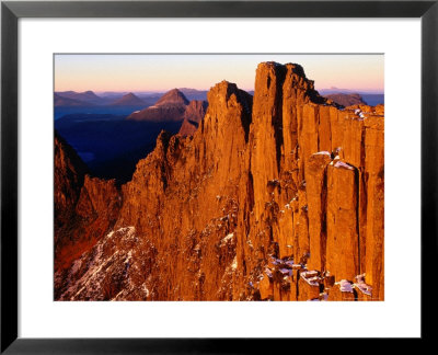 Dawn On Du Cane Range, Cradle Mountain-Lake St. Clair National Park, Tasmania, Australia by Grant Dixon Pricing Limited Edition Print image