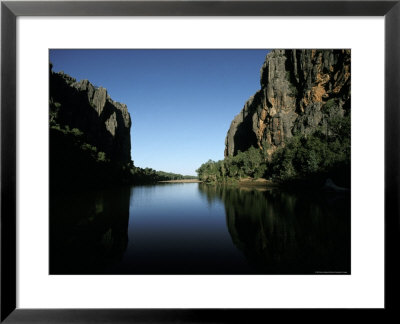 Deep Waters Fill A Billabong In An Outback Desert Gorge, Australia by Jason Edwards Pricing Limited Edition Print image