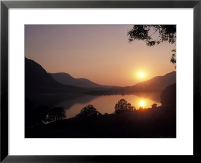 Sunset Over Bassenthwaite Lake In The Lake District In England by Richard Nowitz Pricing Limited Edition Print image