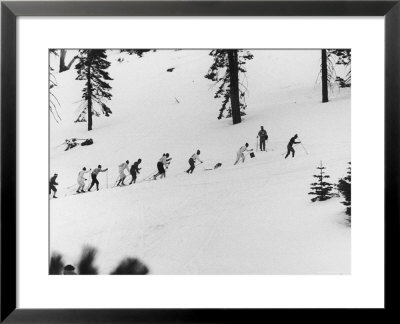 Ski Slope At Squaw Valley During Winter Olympics by George Silk Pricing Limited Edition Print image