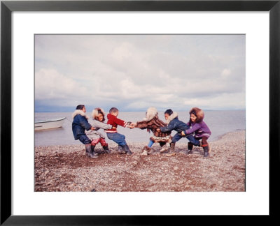 Native Alaskan Children At Play by Ralph Crane Pricing Limited Edition Print image