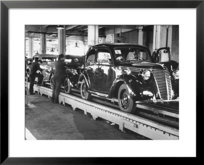 New Fiat Cars Sitting On The Assembly Line At The Fiat Auto Factory by Carl Mydans Pricing Limited Edition Print image