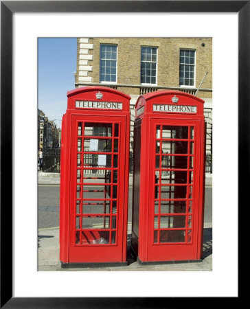Telephone Boxes, London, England, United Kingdom by Ethel Davies Pricing Limited Edition Print image