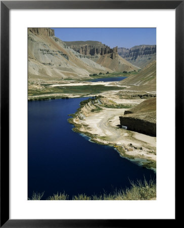Band-I-Zulfiqar, The Main Lake At Band-E-Amir (Dam Of The King), Afghanistan's First National Park by Jane Sweeney Pricing Limited Edition Print image
