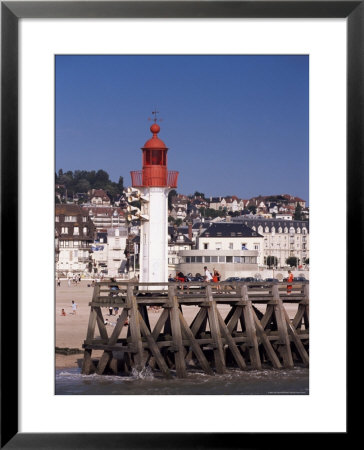 Lighthouse And Jetty, Trouville, Basse Normandie (Normandy), France by Guy Thouvenin Pricing Limited Edition Print image