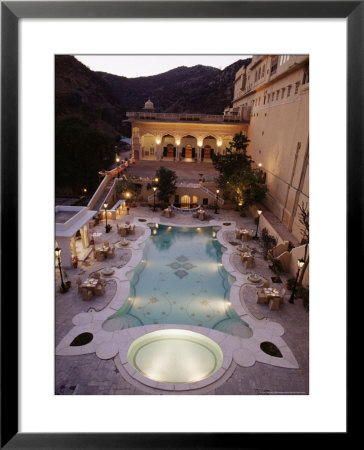 Swimming Pool, Samode Palace Hotel, Samode, Rajasthan State, India by John Henry Claude Wilson Pricing Limited Edition Print image