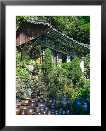 Buddhist Temple In Mountains Above Taegu, South Korea by Dennis Flaherty Pricing Limited Edition Print image