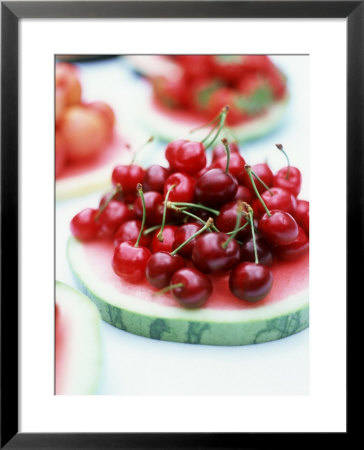 Cherries On Slice Of Water Melon by David Loftus Pricing Limited Edition Print image