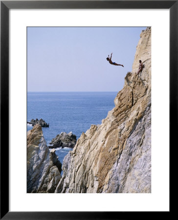 La Quebrada, Cliff Diver, Acapulco, Mexico by Steve Vidler Pricing Limited Edition Print image