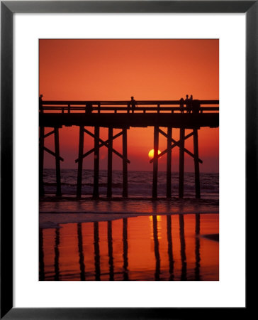 Newport Beach Pier, Orange County, California by Nik Wheeler Pricing Limited Edition Print image