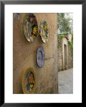 Ceramic Plates, Ravello, Campania, Italy by Walter Bibikow Pricing Limited Edition Print image