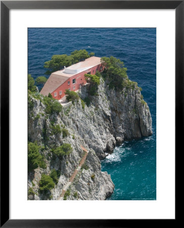 Former Home Of Writer Curzio Malaparte, Punta Massullo, Bay Of Naples, Italy by Walter Bibikow Pricing Limited Edition Print image