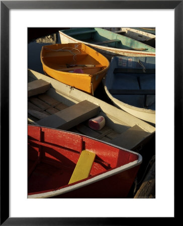 Rockport Harbor With Lobster Fishing Boats And Row Boats by Tim Laman Pricing Limited Edition Print image