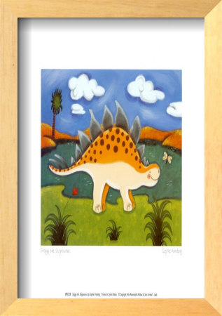 Steggy The Stegosaurus by Sophie Harding Pricing Limited Edition Print image