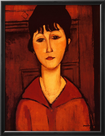 Woman In A Brown Dress by Amedeo Modigliani Pricing Limited Edition Print image