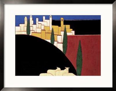San Gimignano With Sheep by Eithne Donne Pricing Limited Edition Print image
