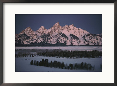 Winter View Of The Teton Range by Dick Durrance Pricing Limited Edition Print image