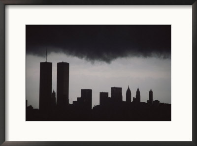 A Silhouette Of The Manhattan Island Skyline by Roy Gumpel Pricing Limited Edition Print image