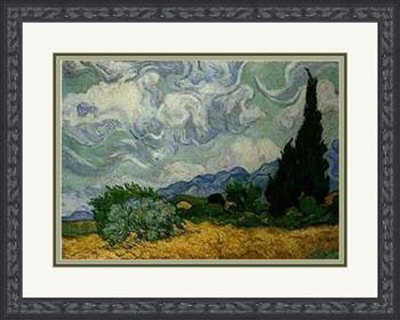 Oat Field With Cypress by Vincent Van Gogh Pricing Limited Edition Print image