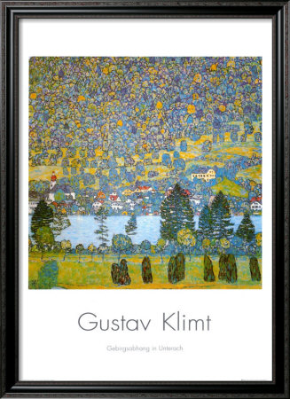 Mountainside In Unterach by Gustav Klimt Pricing Limited Edition Print image