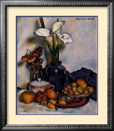 Still Life W Arum Lilies And Fruit by Stanton Macdonald-Wright Pricing Limited Edition Print image