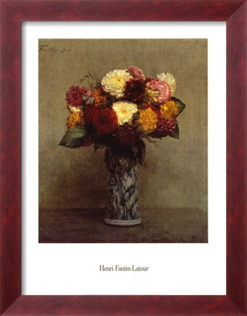 Dahlia Dans Un Vase De Chine by Henri Fantin-Latour Pricing Limited Edition Print image
