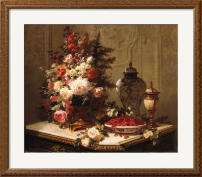 Tulips And Other Flowers by Jean Baptiste Claude Robie Pricing Limited Edition Print image
