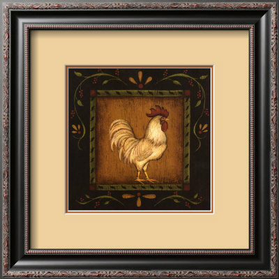 Square Rooster Right by Kim Lewis Pricing Limited Edition Print image