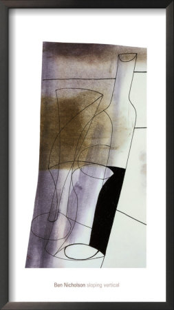 Sloping Vertical, 1981 by Ben Nicholson Pricing Limited Edition Print image