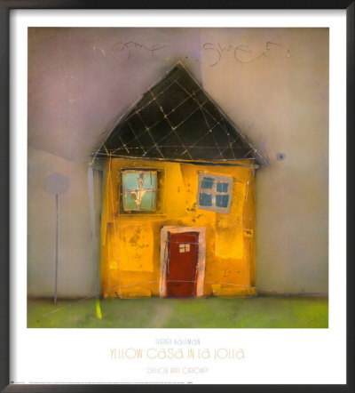 Yellow Casa In La Jolla by Terri Hallman Pricing Limited Edition Print image