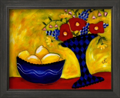 Lemons Harlequin by Julie Fillo Pricing Limited Edition Print image