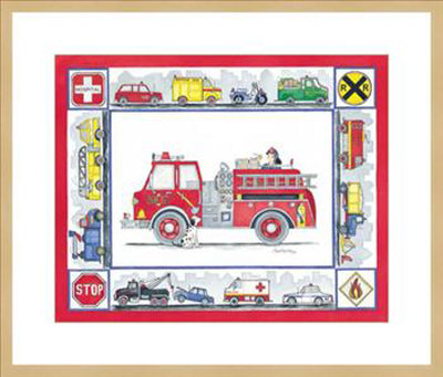 Rescue Trucks by Marnie Bishop Elmer Pricing Limited Edition Print image