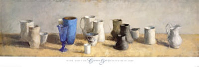 White, Black And Blue by Rosa Galofre Pricing Limited Edition Print image