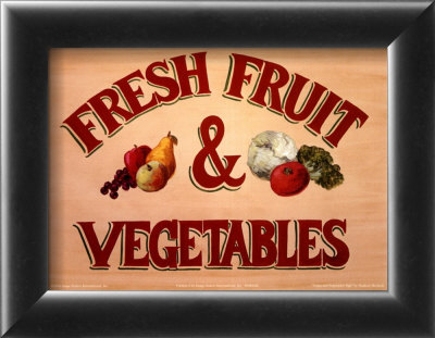 Fruits & Vegetables Sign by Madison Michaels Pricing Limited Edition Print image