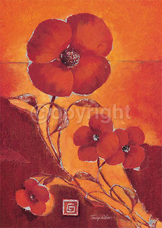 Red Poppies by Tomasyn De Winter Pricing Limited Edition Print image