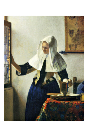 Young Dutch Woman With A Water Pitcher by Jan Vermeer Pricing Limited Edition Print image