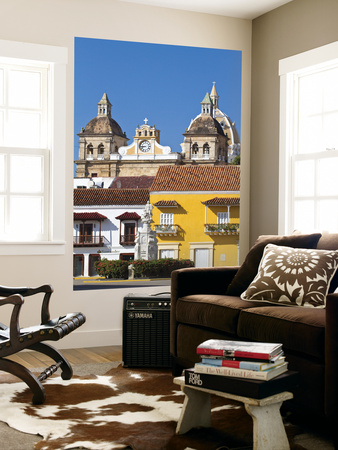 Colombia, Bolivar, Cartagena De Indias, Plaza De La Aduana by Jane Sweeney Pricing Limited Edition Print image