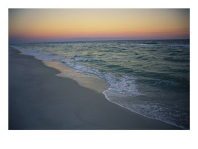 Twilight On A Peaceful Ocean Beach by Raymond Gehman Pricing Limited Edition Print image