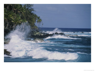A Coastal View Of The Southeast Corner Of Hawaii by George F. Mobley Pricing Limited Edition Print image