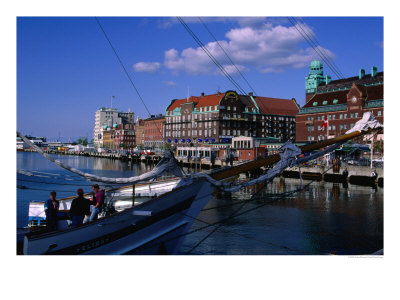 Malmo Harbour, Malmo, Skane, Sweden by Anders Blomqvist Pricing Limited Edition Print image
