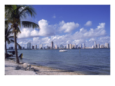 Miami Skyline, Fl by Cheyenne Rouse Pricing Limited Edition Print image
