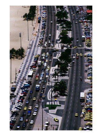 Busy, Busy Copacabana In Rio De Janeiro, Rio De Janeiro, Brazil by John Maier Jr. Pricing Limited Edition Print image