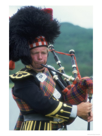 Bagpipe Player, Scotland by Peter Adams Pricing Limited Edition Print image