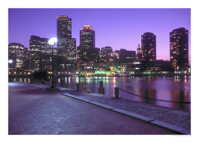 Nighttime Boston, Massachusetts by John Coletti Pricing Limited Edition Print image