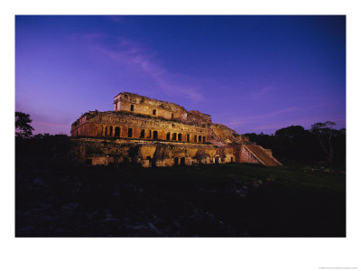 A View Of The Ancient Mayan Ruins Of Uxmal by Kenneth Garrett Pricing Limited Edition Print image