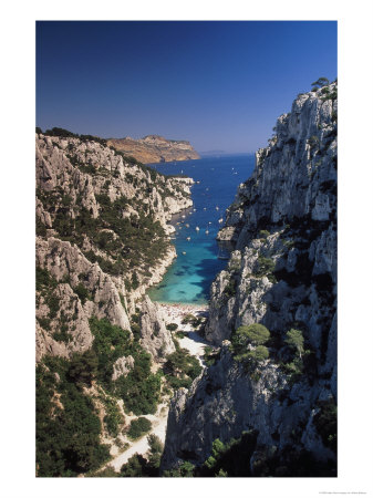 Coastal Valley, Provence, France by Walter Bibikow Pricing Limited Edition Print image