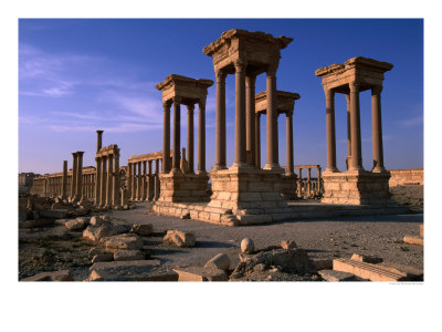 Ancient 1St-2Nd Century Tetrapylon In Palmyra, Palmyra, Hims, Syria by John Elk Iii Pricing Limited Edition Print image