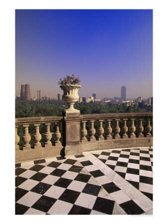 Castillo Chapultepec Balcony, Mexico City, Mexico by Walter Bibikow Pricing Limited Edition Print image